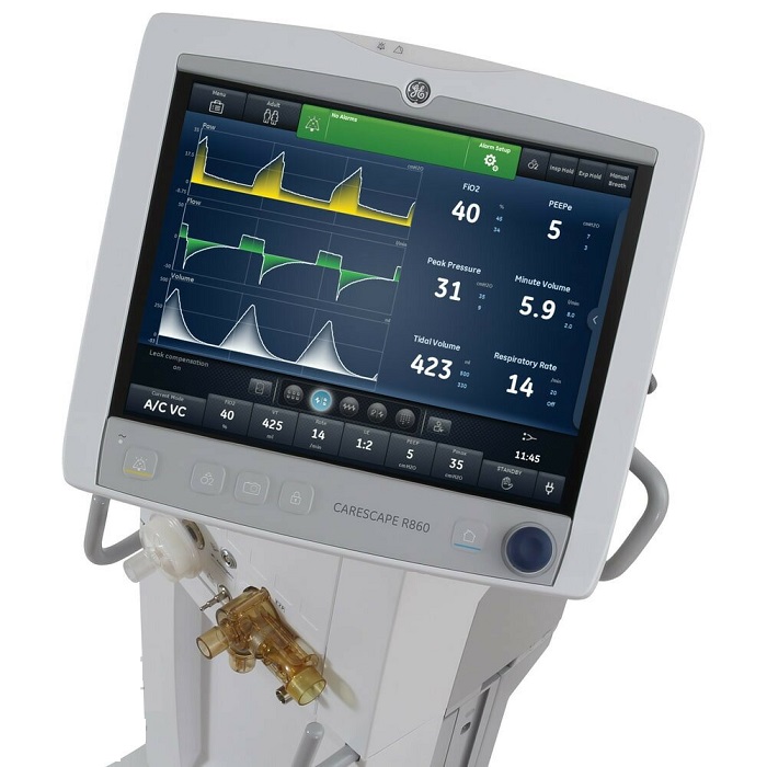 Аппарат (ИВЛ) искусственной вентиляции легких GE Healthcare Carescape R860